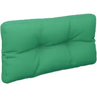 vidaXL Coussin de palette vert 70x40x12 cm tissu