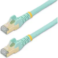StarTech.com .com Câble CAT6a de 1,5m - Turquoise - Câble patch - STP - Snagless-RJ45 mâle