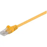 PROCABLE 68346 CAT 5e Câble patch, U/UTP, jaune, 10 m - CCA mélange de cuivre