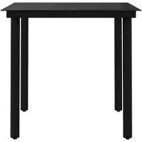 vidaXL Ensemble de jardin 3 pièces gris et noir