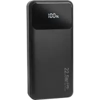 Nuvance - Powerbank 20000 mAh - Fonction de charge rapide 22,5W - USB, USB-C & Micro USB - Universel pour Smartphones, Tablettes & Gadgets - Travel Powerbanks - Noir