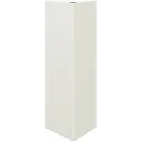 vidaXL Jardinière blanc triangulaire 30x26x75 cm acier
