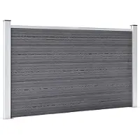vidaXL Clôture de jardin WPC 526x106 cm Gris
