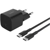 Belkin Chargeur Mural Usb-c 25w Usb-c Pd/pps 1m Wca012kq1mbk-b6