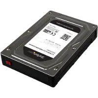StarTech.com .com 25SAT35HDD Obturateur de baie de lecteur 8,89 cm (3.5") Plateau de stockage de disques Noir, Argent