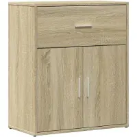 vidaXL Sideboards 2 pcs. chêne Sonoma 60x31x70 cm bois composite