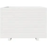 vidaXL Jardinière blanc 70x70x49,5 cm bois de pin massif