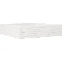 vidaXL Jardinière blanc 100x100x23 cm bois de pin massif