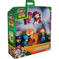 Ryhmä Hau PAW Patrol : Le Film des Dinosaures - Coffret Cadeau de Figurines de Dinosaures - 6 pièces.
