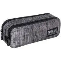 Patio Élégante trousse CoolPack Clio - double rectangulaire dans une élégante teinte gris neige. Idéale pour toutes les occasions, les élèves et les étudiants.