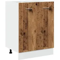 vidaXL Armoire basse Lyon imitation vieux bois 60x46x81,5 cm Matériau dérivé du bois