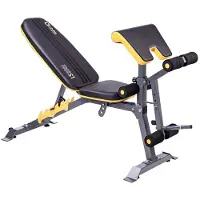 HMS Banc sous l'haltère LS3050 ensemble de banc de musculation avec poids pliable réglable multifonctionnel