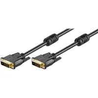 Goobay Dvi — Dvi (3 m), Câble vidéo, Noir