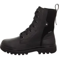 Superfit ABBY NOVA : Bottines à lacets pour filles, couleur noire, chaussures de loisirs