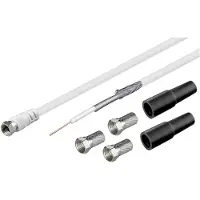 Goobay Câble de connexion F - Blanc -