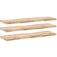 vidaXL Étagères flottantes 3 pcs 160x40x4 cm acacia massif non traité