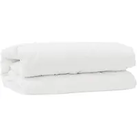 vidaXL Ensemble de couettes avec oreillers, 2 pièces, blanc, microfibre