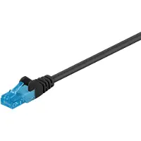 PROCABLE 55415 Câble patch CAT 6A, U/UTP, noir, 30 m - LSZH sans halogène, cuivre