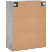 vidaXL Armoires murales 2 pcs. Gris béton 69,5x34x90 cm