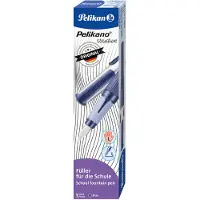 Pelikan Stylo plume o structure P481L, bleu Corps rainuré, grip ergonomique souple (1x)