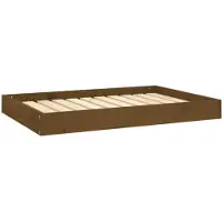 vidaXL Lit pour chien brun miel 91,5x64x9 cm pin massif