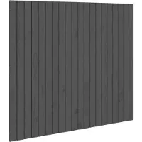 vidaXL Tête de lit murale Gris 127,5x3x110 cm Pin massif