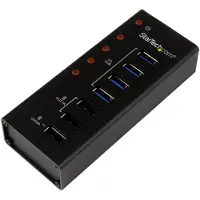 StarTech.com STARTECH Hub USB 3.0 Alimenté de 4 ports avec Station de Recharge de 3 ports USB (2 x 1A, 1 x 2A)