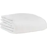 vidaXL Couverture d'hiver avec oreillers, 3 pièces, blanche, en duvet et plumes
