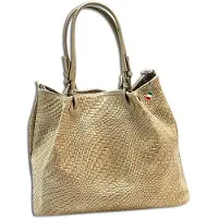 DrachenLeder Sac bandoulière beige