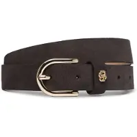 BOSS Ceinture en cuir suédé avec monogramme Double B doré