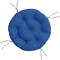 vidaXL Coussin Rond Bleu Royal Ø 60 X11 Cm Tissu Oxford