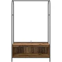 vidaXL Porte-vêtements Marron 100 x 44 x 160 cm Bois d'ingénierie