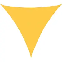 vidaXL Voile de parasol tissu oxford triangulaire 4,5x4,5x4,5 m jaune