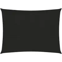 vidaXL Voile d'ombrage 160 g/m² Noir 3x4 m PEHD