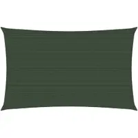 vidaXL Voile D'ombrage 160 G/M² Vert Foncé 4x7 M Pehd