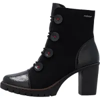 Rieker Bottine Talon à Elastique Et Zip Nabukino