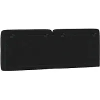 vidaXL Coussin de tête de lit noir 140 cm velours