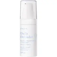 PUPA Milano Fluide protecteur Daily Defender 7 facteurs Spf 50 - Fluide ultraléger. Protège, Hydrate Et Uniformise 002 - Coloré (30 Ml)
