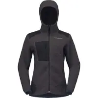 Norrøna - Polaire chaude d'alpinisme - Trollveggen Warm3 Zip Hood W Phantom - Taille M - Noir