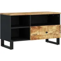 vidaXL Armoire TV 80x33x46 cm Bois massif de manguier & bois composite