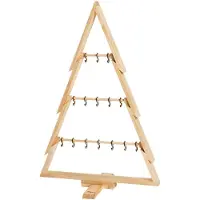 Howa Arbre de Noël en bois Deko, grand format XL – Décoration de Noël moderne avec des branches et des crochets - Hauteur 100 cm, modèle 8805