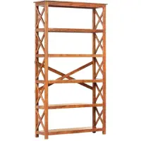 vidaXL Bibliothèque 100x30x180cm Bois massif d'acacia et finition miel