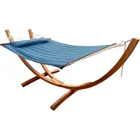 Axi Hawaii Hamac Set - Hamac Bleu Avec Cadre En Bois