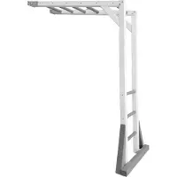 Axi Beach Tower Cadre D'Escalade En Bois En Gris Et Blanc | Élément D'Appoint Pour Aires De Jeux | Accessoires D'Escalade Pour Aire De Jeux - 205,7