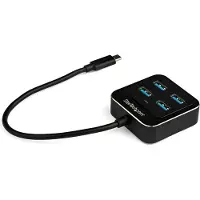 StarTech.com Hub USB 3.1 Type-C à 4 ports - USB 3.1 Gen 2 (10 Gbps) - Multiprise USB-C vers 4x USB-A - Auto-alimenté - Concentrateur (hub) - 4 x SuperSpeed USB 3.0 - de bureau - pour P/N: PEXUSB321C