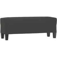 vidaXL Banc Gris foncé 100x35x41 cm Tissu microfibre