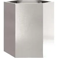 vidaXL Jardinières 2 pcs hexagone 46x40x45 cm acier inoxydable