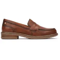 Pikolinos pour femme. HAW8J-3541 Mocassins en cuir Aldaya marron (36), Plat, 1 à 3 cm, Aucun, Casuel, Classique
