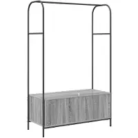 vidaXL Porte-vêtements Gris 100 x 44 x 160 cm Bois d'ingénierie