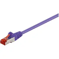 Goobay CAT 6 câble réseau S/FTP, violet, 0.25m